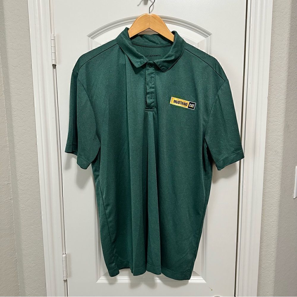 Port Authority Mustang Cat Men’s Short Sleeve Polo Size XL